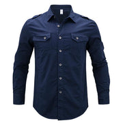 Angelo Ricci™ Luxury Long Sleeve Cotton Shirt