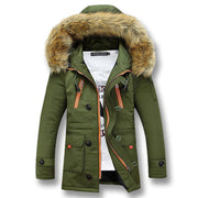 Angelo Ricci™ Winter Outwear Fur Hooded Parka