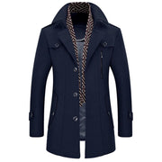 Angelo Ricci™ Scarf Collar Windbreaker Overcoat