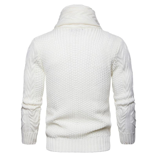 West Louis™ Turndown Collar Slim Sweater  - West Louis