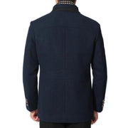 Angelo Ricci™ Wool Cashmere Detachable Scarf Coat