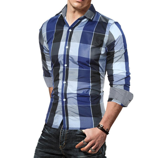 Angelo Ricci™ Daily Tartan Long Sleeve Shirt