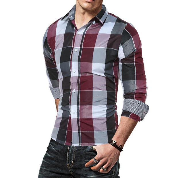 Angelo Ricci™ Daily Tartan Long Sleeve Shirt