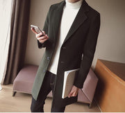 Angelo Ricci™ England Wool Long Overcoat