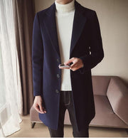 Angelo Ricci™ England Wool Long Overcoat