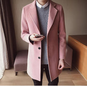 Angelo Ricci™ England Wool Long Overcoat