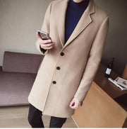 Angelo Ricci™ England Wool Long Overcoat