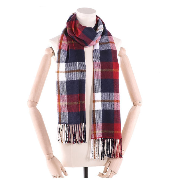 Angelo Ricci™ Winter Foulard Plaid Scarves