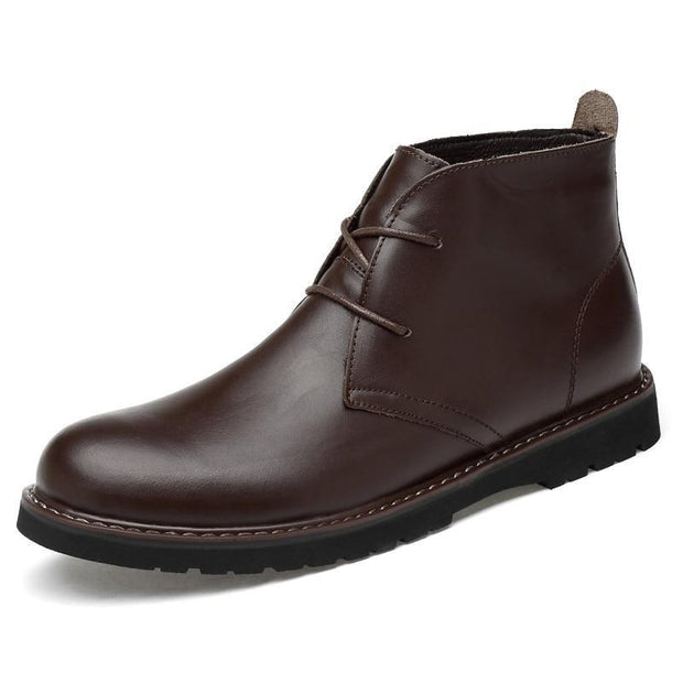 Angelo Ricci™ Winter Fur Leather Chukka Boots