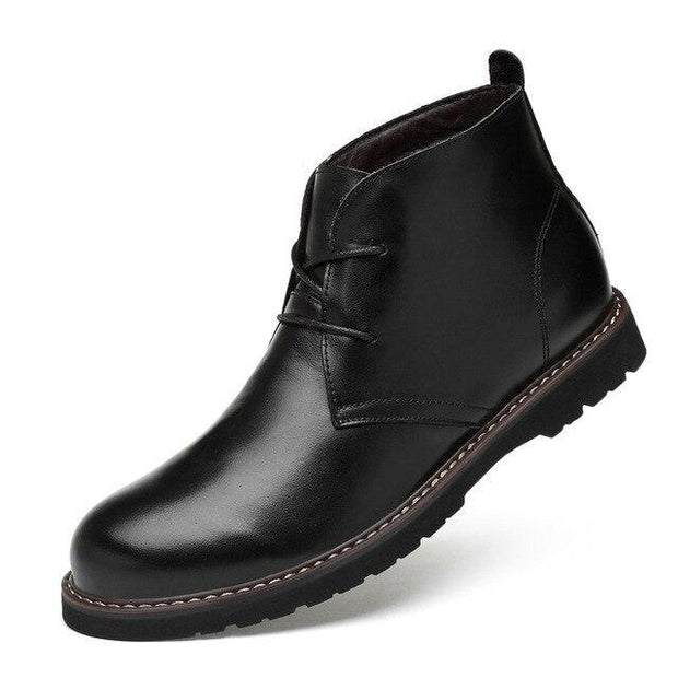 Angelo Ricci™ Winter Fur Leather Chukka Boots