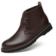 Angelo Ricci™ Winter Fur Leather Chukka Boots