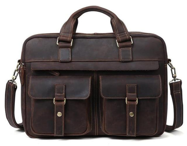 Angelo Ricci™ Vintage Style Leather Briefcases