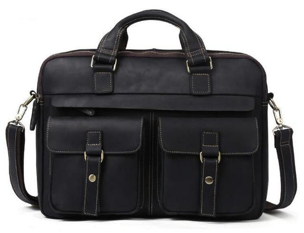 Angelo Ricci™ Vintage Style Leather Briefcases