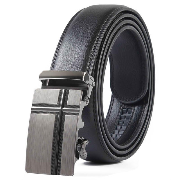 Angelo Ricci™ Leather Buckle Designer Belt