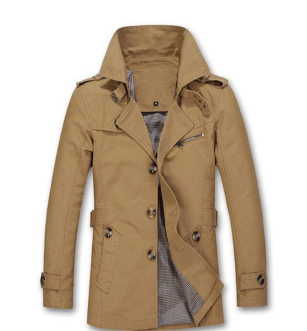 Angelo Ricci™ Autumn Trench Coat Fashion Design