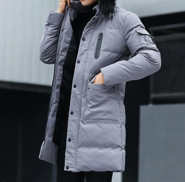 Angelo Ricci™ Winter Cotton Thick Quality Long Coat