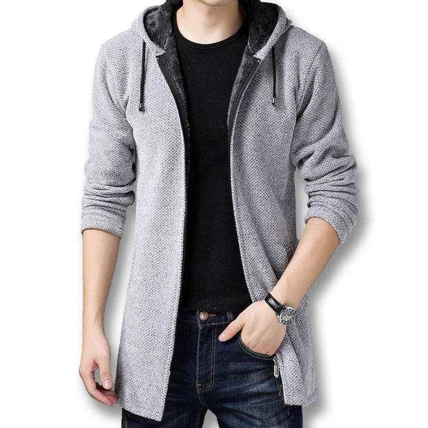 Angelo Ricci™ Style Thick Fleece Knitted Cardigan