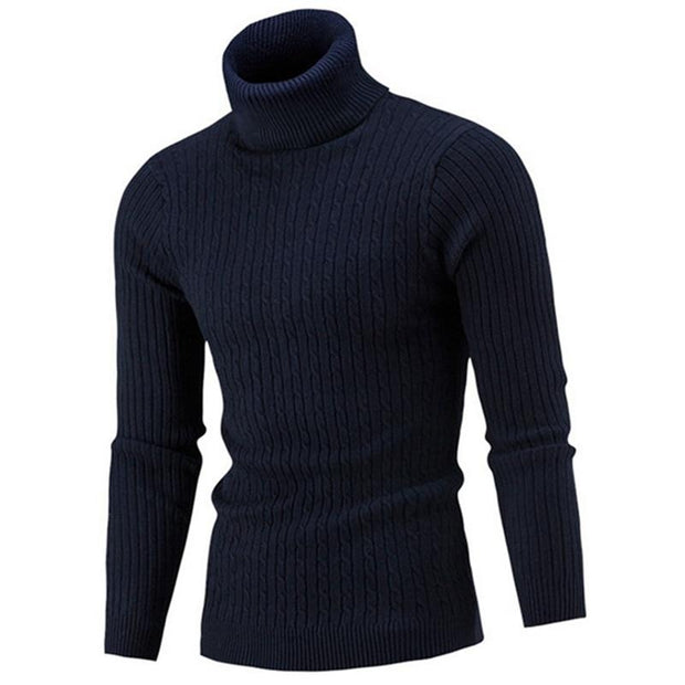 Angelo Ricci™ Turtleneck Solid Casual Sweater