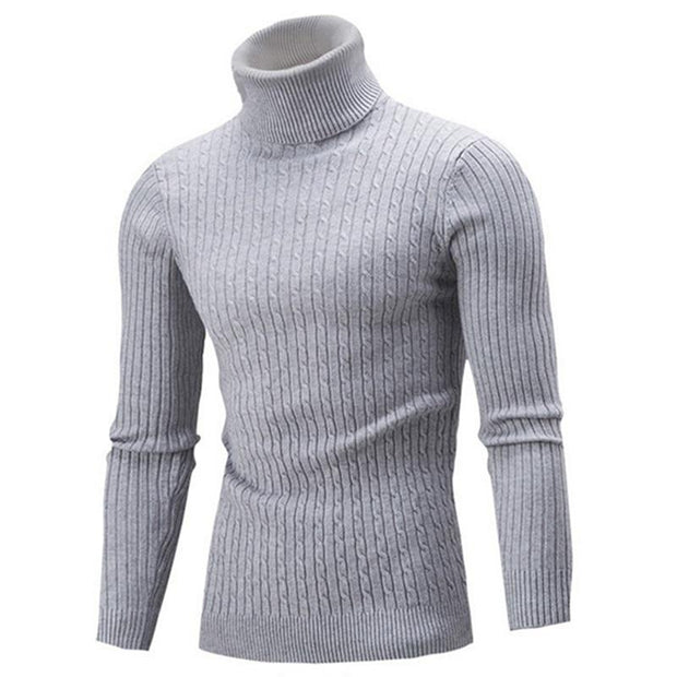 Angelo Ricci™ Turtleneck Solid Casual Sweater