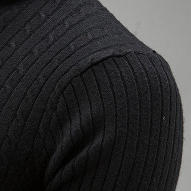 Angelo Ricci™ Turtleneck Solid Casual Sweater