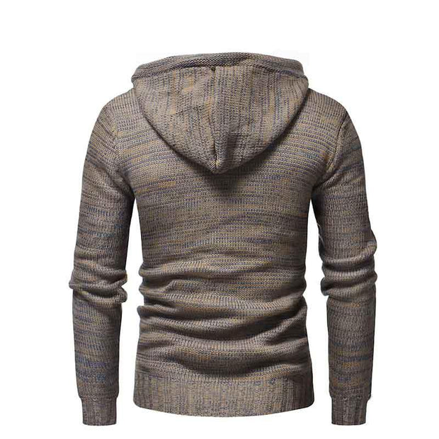 Angelo Ricci™ Knitted Turtleneck Top Sweater Hoodie