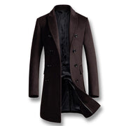 Angelo Ricci™ Warm Business-man Woolen Long Peacoat