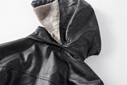 Angelo Ricci™ Faux Fur Liner Thicken Leather Coat