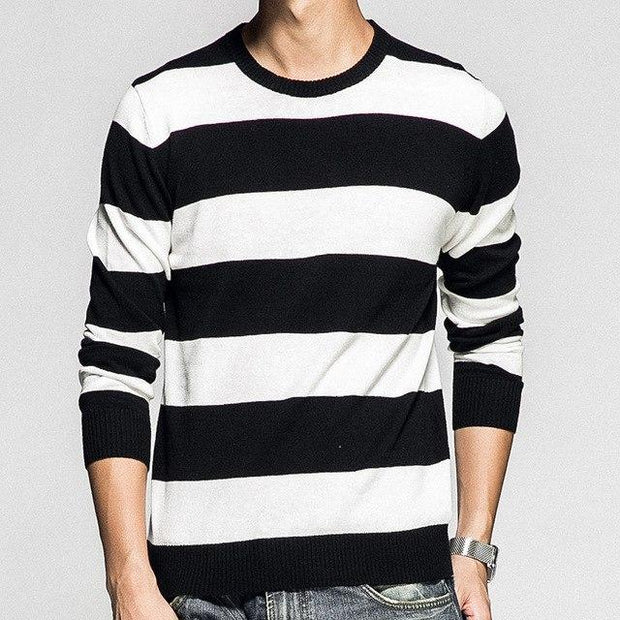 Angelo Ricci™ Casual Striped Autumn Pullover