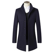 Angelo Ricci™ Elegant Wool Long Coat