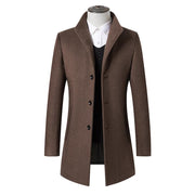 Angelo Ricci™ Elegant Wool Long Coat