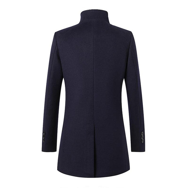 Angelo Ricci™ Elegant Wool Long Coat