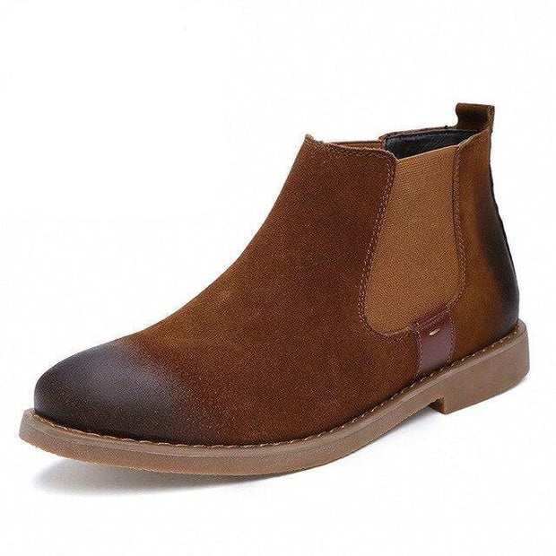 Angelo Ricci™ Chelsea Fashion Suede Leather Boots