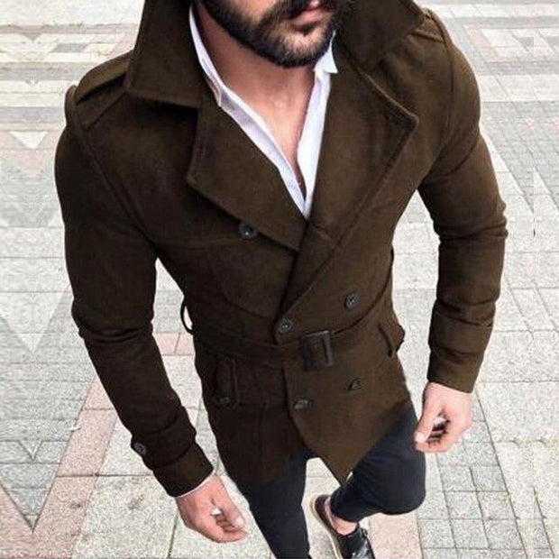 Angelo Ricci™ Trench Reefer Double Breasted Peacoat