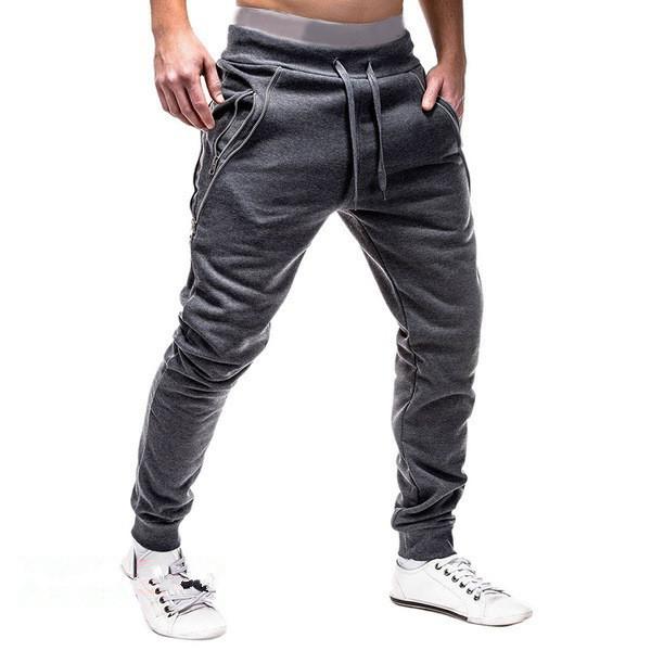 Angelo Ricci™ Casual Style Side Zipper Sweatpants