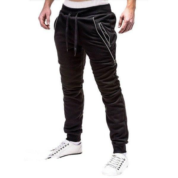 Angelo Ricci™ Casual Style Side Zipper Sweatpants