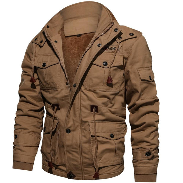 Angelo Ricci™ Fleece Multi-pocket Stylish Josh Jacket