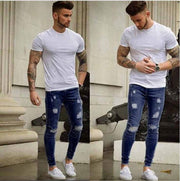 Angelo Ricci™ Ripped Design Skinny Jeans