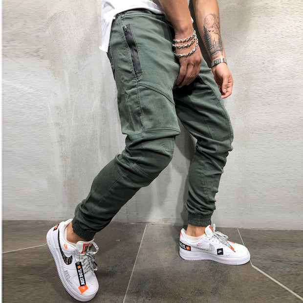 Angelo Ricci™ High Street Splicing Multi Pocket Joggers