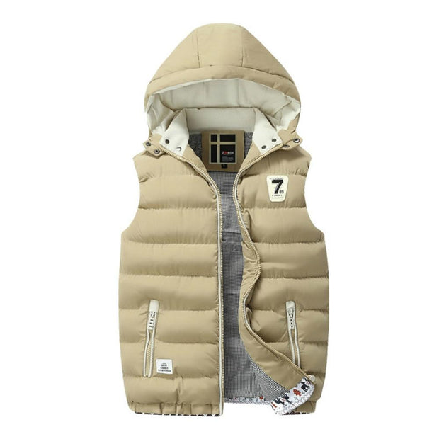 Angelo Ricci™ Cotton-Padded Sleeveless Jacket