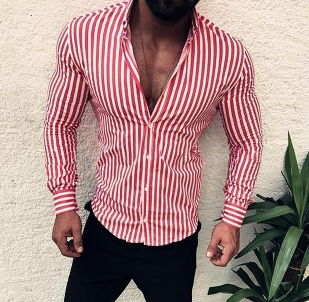 Angelo Ricci™ Style Handsome Striped Shirt