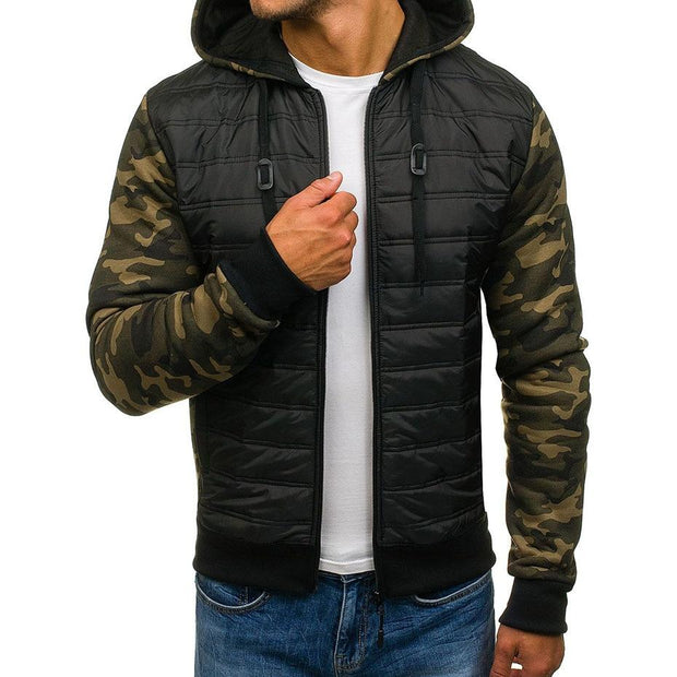 Angelo Ricci™ Arm Sleeves Camo Hooded Jacket