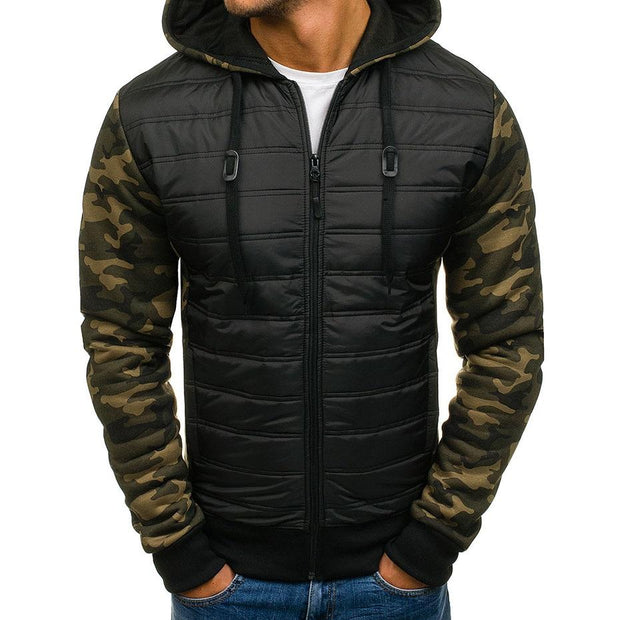 Angelo Ricci™ Arm Sleeves Camo Hooded Jacket