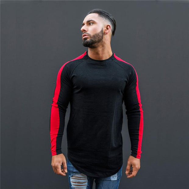 Angelo Ricci™ Side Stripe Muscle Hem T-shirt