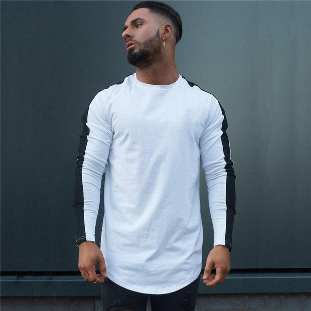 Angelo Ricci™ Side Stripe Muscle Hem T-shirt