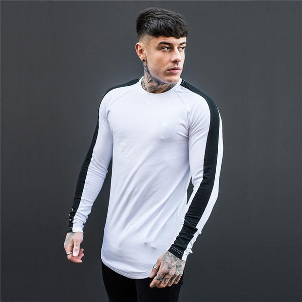 Angelo Ricci™ Side Stripe Muscle Hem T-shirt