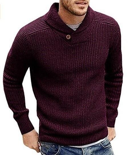 Angelo Ricci™ Turtleneck Pullover Button Sweater