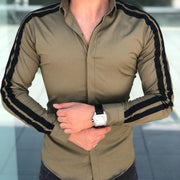 Angelo Ricci™ Fashion Luxury Side Stripe Shirt