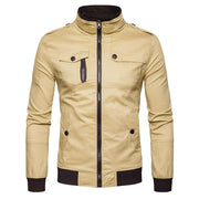 Angelo Ricci™ Epaulet Design Pockets Zip Up Jacket