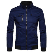 Angelo Ricci™ Epaulet Design Pockets Zip Up Jacket