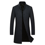 Angelo Ricci™ Winter Cashmere Single Breasted Overcoat